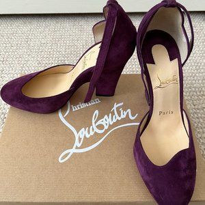 AUTHENTIC Christian Louboutin NIB Aketi 100 Merlot Size 37